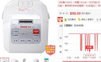 POVOS 奔腾 PFF30E-B 智能电饭煲 3L 99元包邮